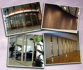 manual and electrically operated sliding air walls